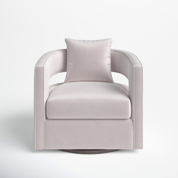 Jolia Upholstered Swivel Barrel Chair & Reviews Joss & Main